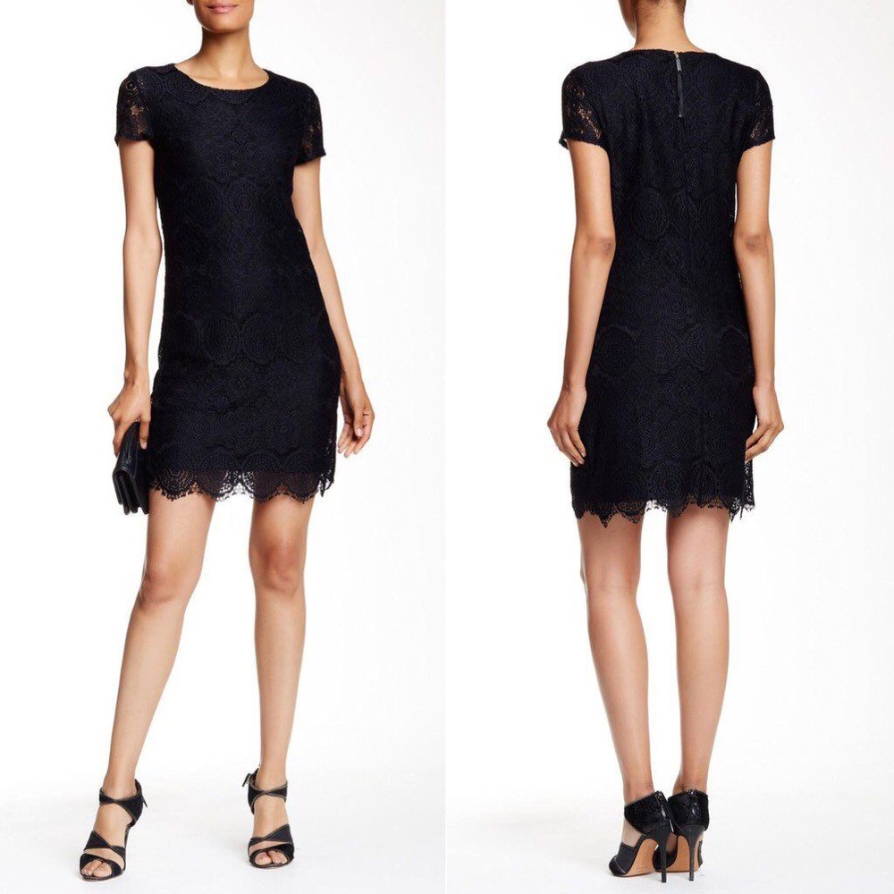 Laundry Black Lace Shift Dress